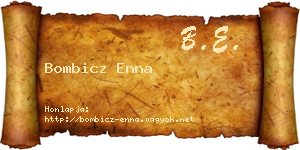 Bombicz Enna névjegykártya